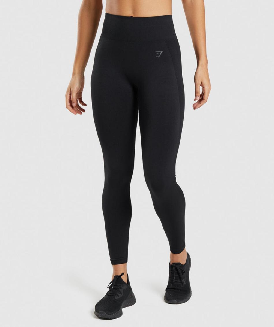 Legginsy Damskie Gymshark Flex High Waisted Czarne | PL 2249AHK